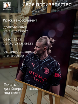 Картина на стену "Роналдиньо" 50х70см 1шт.