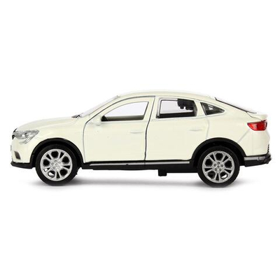 Модель ин. мет. "Renault Arkana" 12см, откр. дв, багаж, белый, в коробка ARKANA-12-WH (Технопарк)