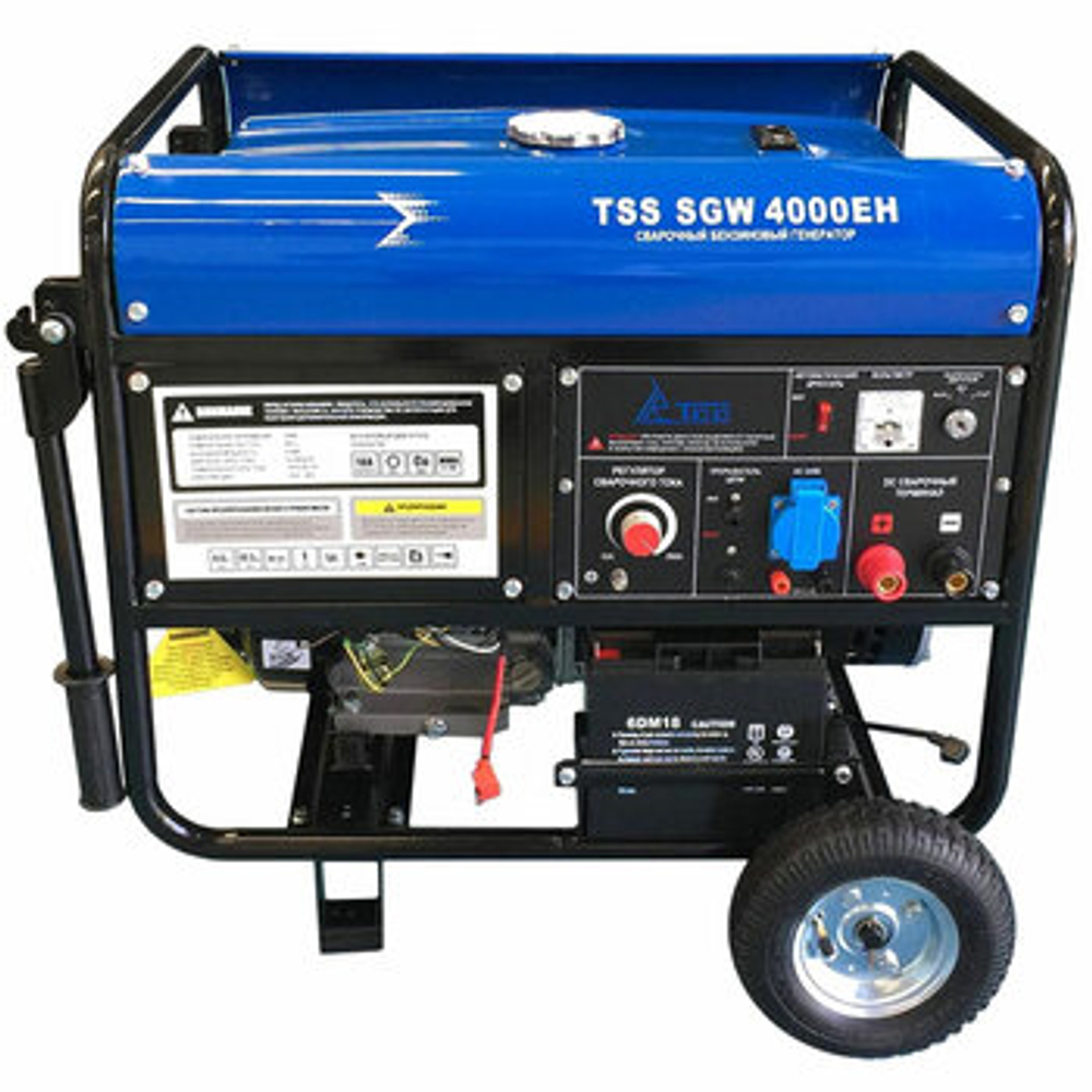 Бензиновый сварочный генератор ТСС SGW 4000EH, 3.2 кВт, 220 В, открытое исполнение