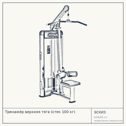 Тренажёр верхняя тяга (стек 100 кг) — от 192 000 ₽