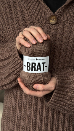 Пряжа BRAT цвет 04-Какао, 500г