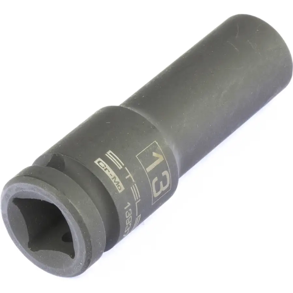 Головка ударная удлиненная шестигранная, 13 мм, 1/2", CrMo// STELS 13937