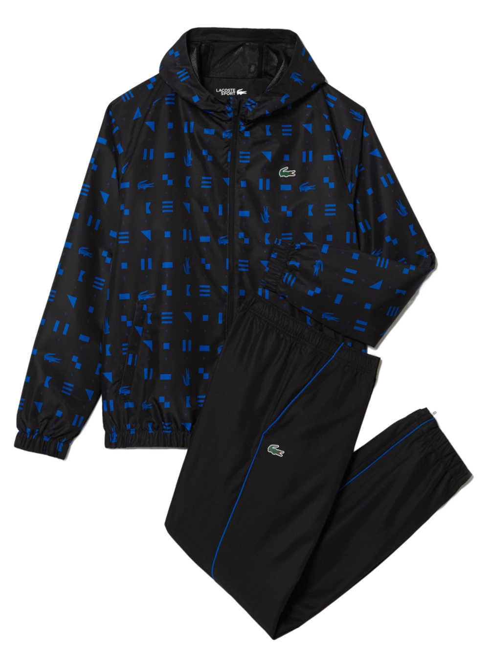 Для мужчин Костюм теннисный Lacoste Sport Tennis Tracksuit - black/blue/black