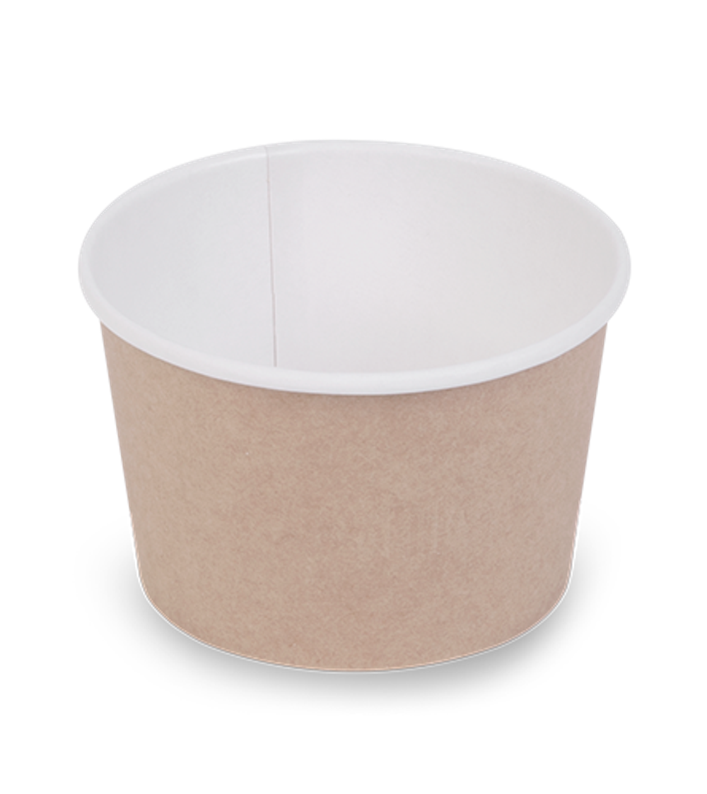 OSQ Упаковка Round Bowl крафт 300 БЕЗ КРЫШКИ (1/30/600)