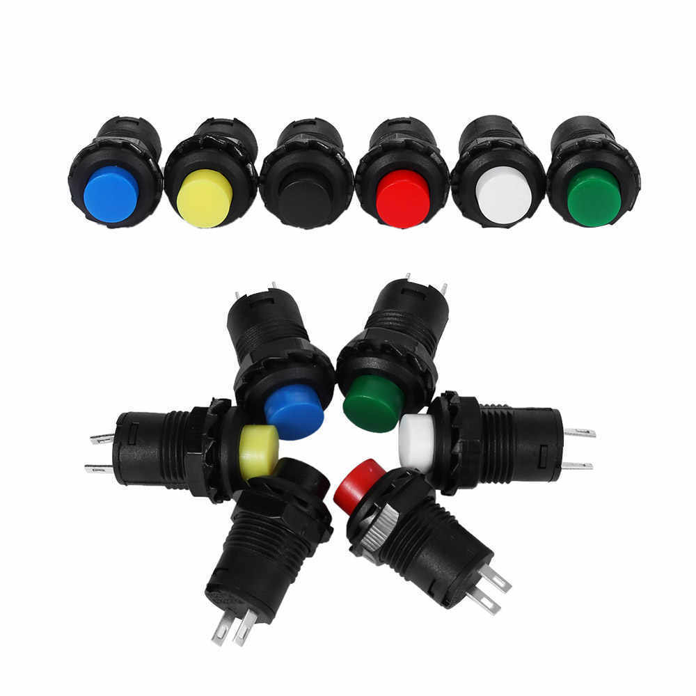 Кнопка с фиксацией DS-228 (220V/2A) синяя