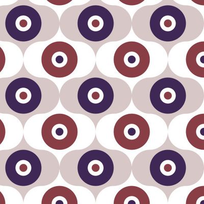 Buy modern minimalism fabric abstract geometry eyes burgundy