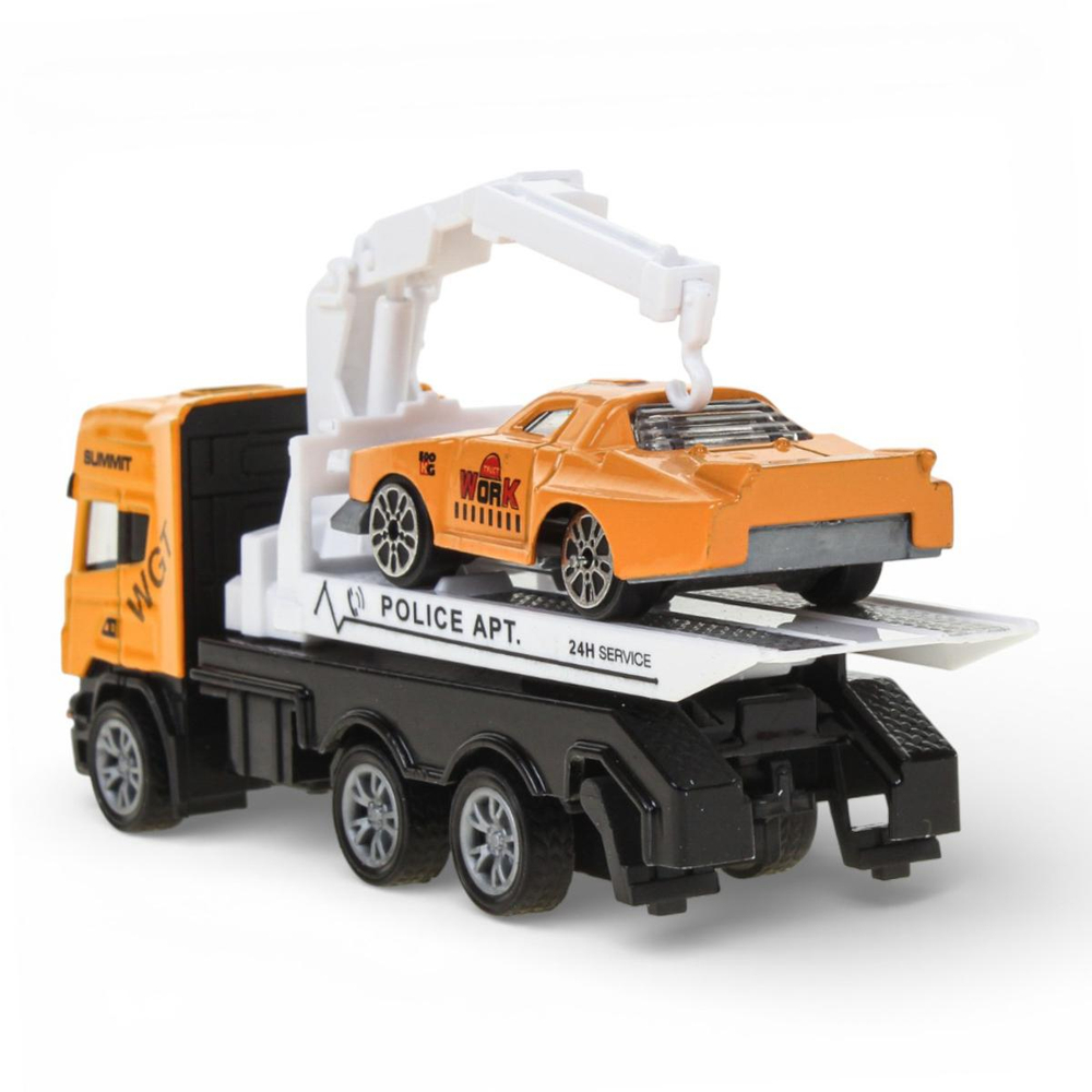 Игрушка автотрейлер инерционный с машинками, W2215-7A