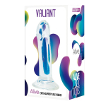 Прозрачный фаллоимитатор на присоске 18см Adrien Lastic Alive Valiant Jelly Dildo