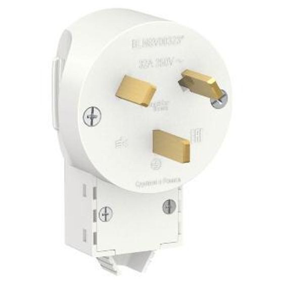 Вилка силовая СП BLANCA 2P+N 32А 250В бел. SchE BLNSV003231