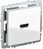 BRITE Розетка HDMI РHDMI-0-БрБ белый IEK