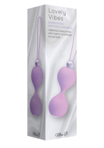 Сиреневые вагинальные шарики Soft Touch Vibr Love Balls (Цвет: сиреневый)