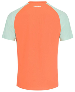 Мужская теннисная футболка Head Topspin T-Shirt - поясtel green/print vision