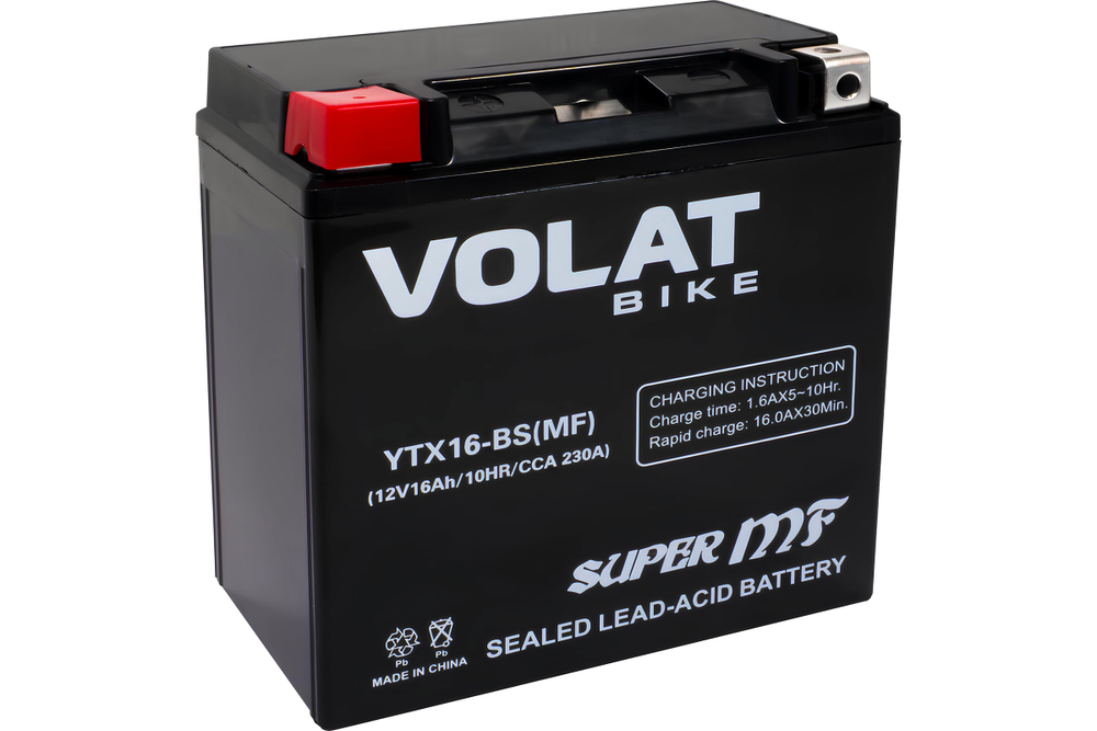 16Ah Volat YTX16-BS(MF) L+