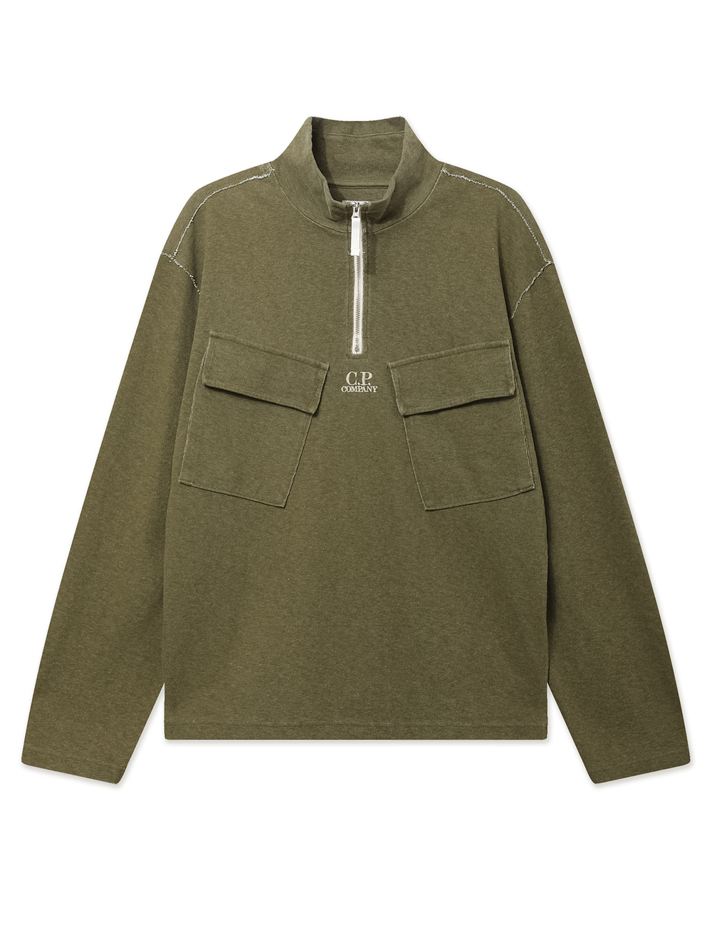 Мужская Толстовка Heavy Jersey Plated Half Zip