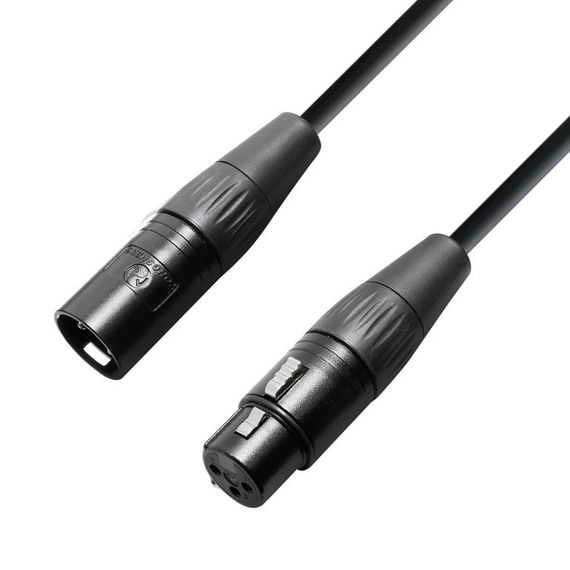 Adam Hall K4KMMF1500 - кабель микрофонный OOC XLR (F) - XLR (M), 2 x 0.22 мм2, 15 м, черный