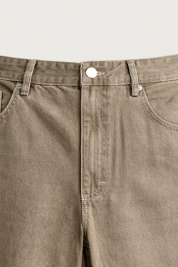 ZARA ДЖИНСЫ REGULAR FIT, ХАКИ
