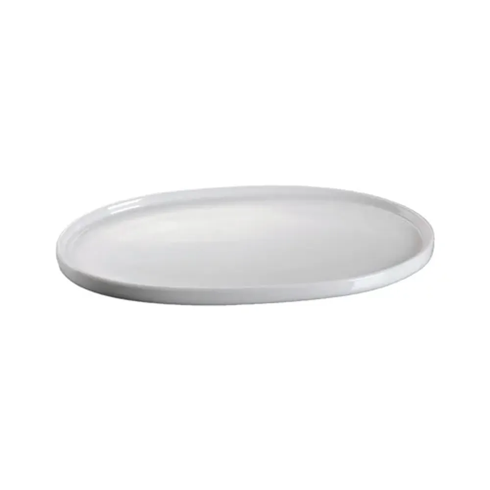 Блюдо овальное 24,4*14,5 см h1,7 см для подачи белое фарфор NEW P.L. Proff Cuisine [5]