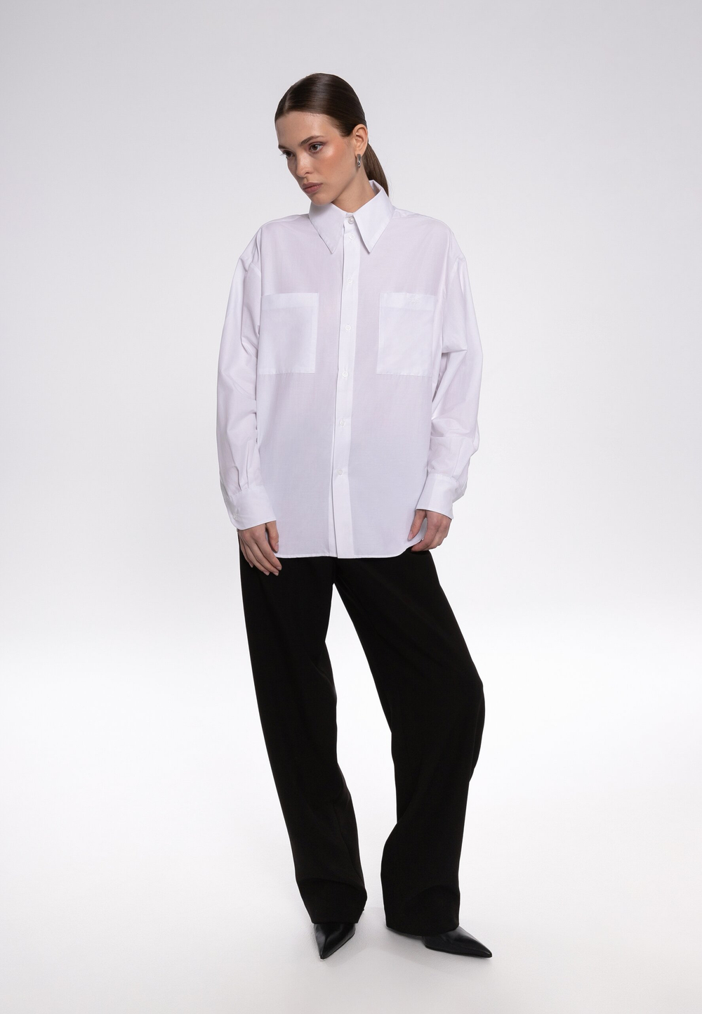 «Navi’s shirt» Базовая рубашка из плотного хлопка.