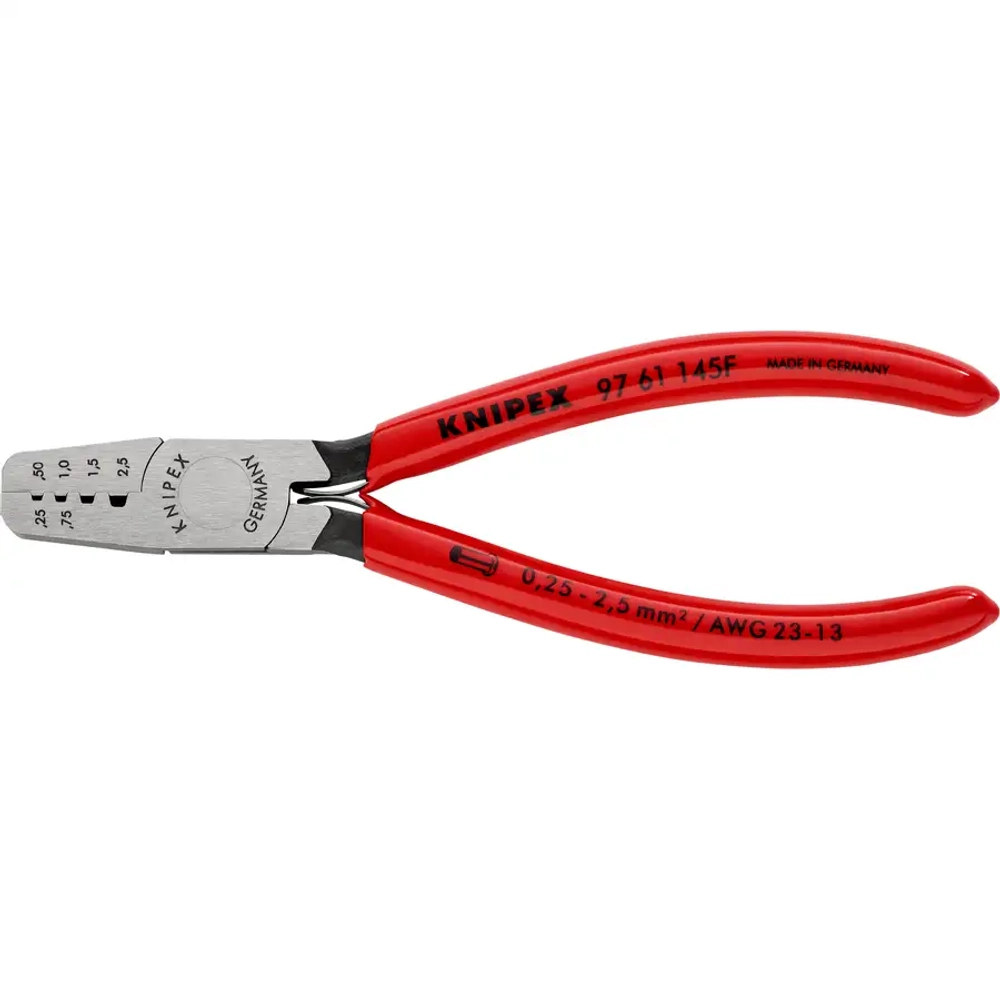 Инструмент для обжима контактных гильз 145 мм Knipex 97 61 145 F