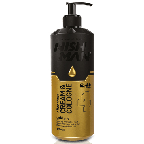 NISHMAN 04 AFTER SHAVE CREAM COLOGNE 2IN1 GOLD ONE - Крем после бритья 200 МЛ