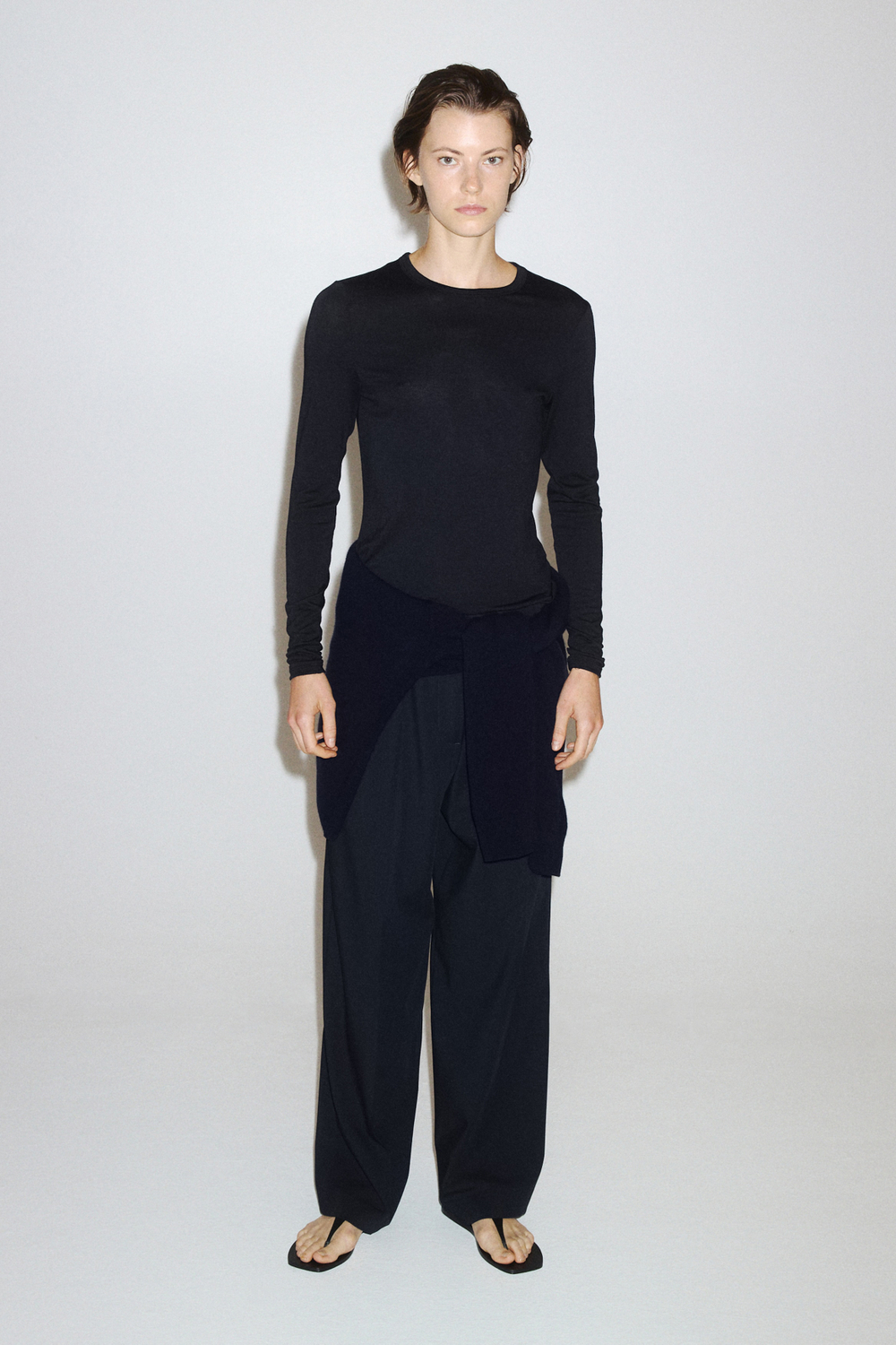 Утепляющий топ Slim Fit с длинными рукавами - H&M