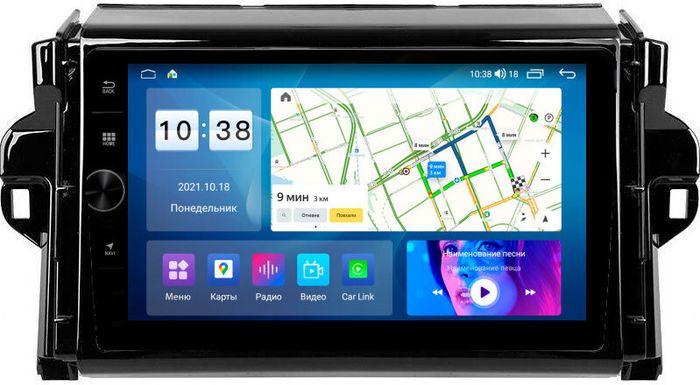 Магнитола для Toyota Fortuner 2015-2022 - Parafar PF589FHDAV на Android 13, CarPlay, 4G SIM-слот