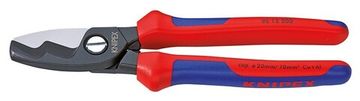 Ножницы для резки кабелей с двойными режущими кромками KNIPEX 95 12 200 SB KN-9512200SB