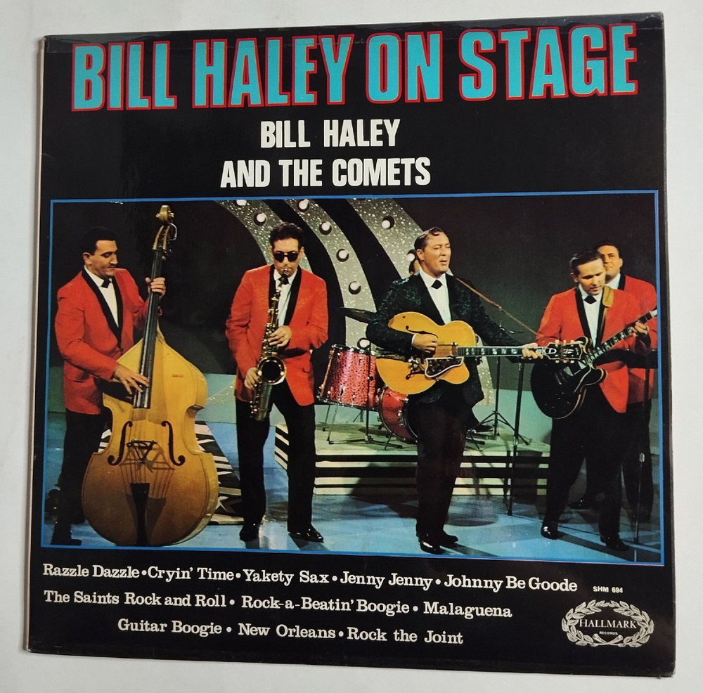 Винтажная виниловая пластинка LP Bill Haley And The Comets Bill Haley On Stage (UK 1968)