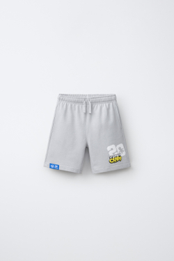 ZARA СВОБОДНЫЕ ШОРТЫ STUMBLE GUYS ™ © SCOPELY, СЕРЫЙ