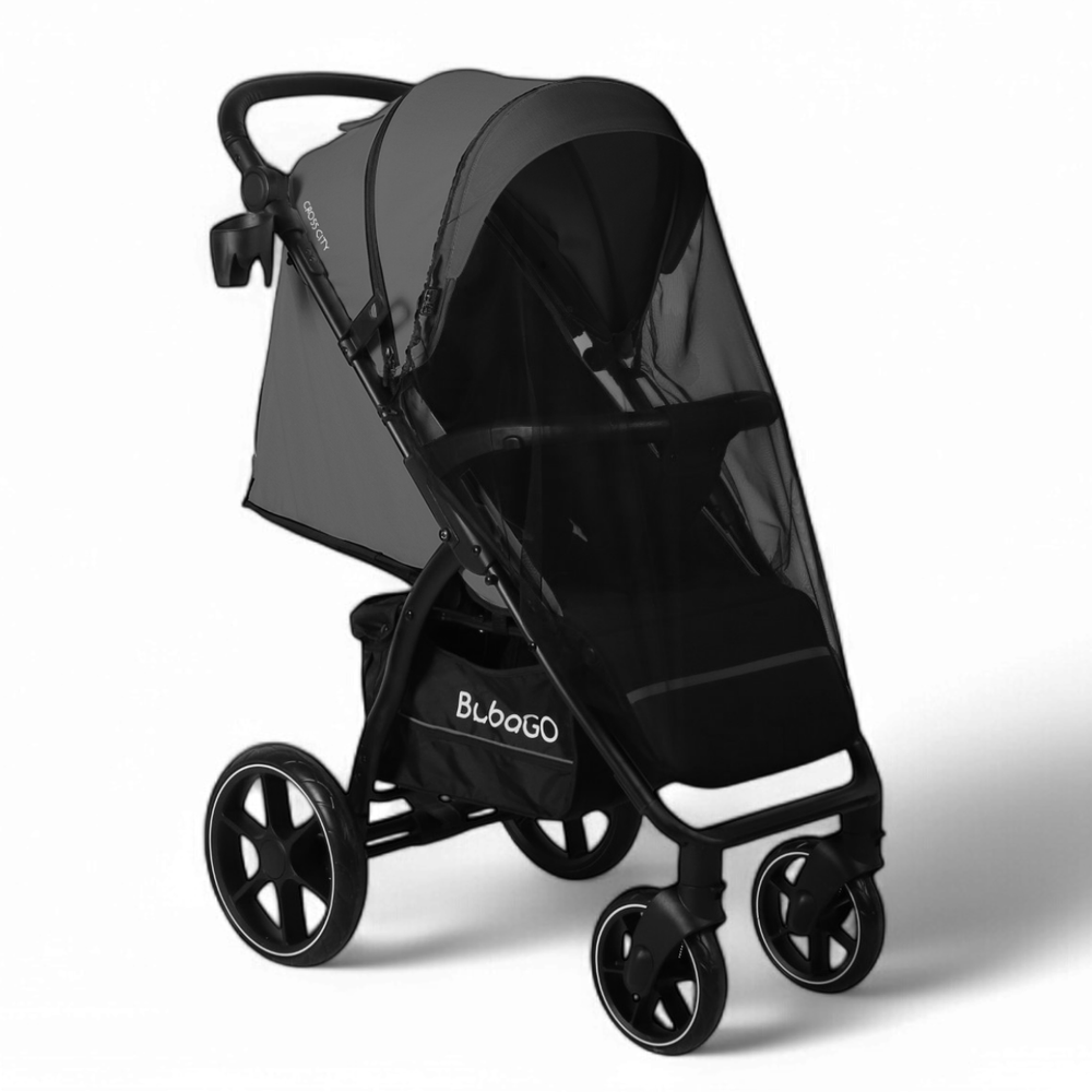 Коляска детская прогулочная BubaGo арт.BG 155-5 MODEL CROSS City цвет Темно Серый/Dark Gray