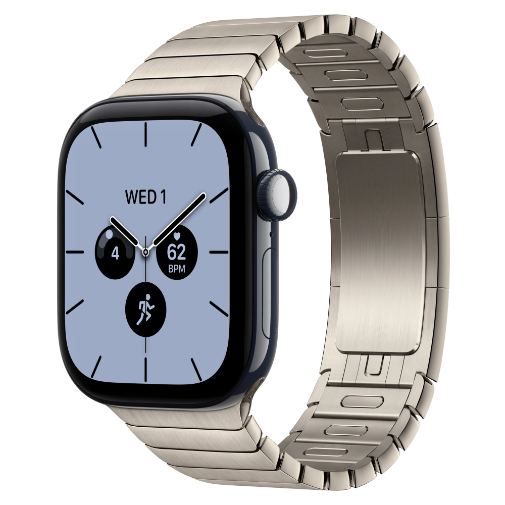 Умные часы Apple Watch Series 12 GPS + Cellular, 42mm, Night Blue Ceramic Case with Natural Link Bracelet