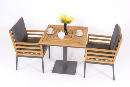 Стол обеденный Ideal Patio ЭГМОНТ из тика 80x80