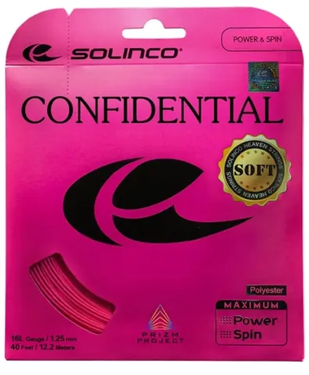 Струны теннисные Solinco Confidential Soft (12m) - pink