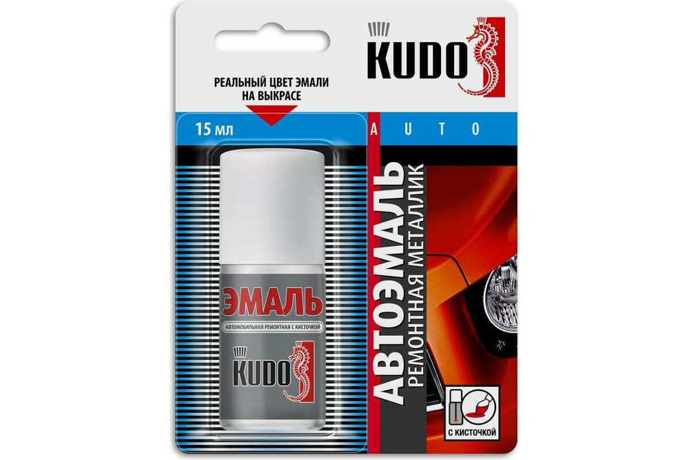 Эмаль-кисточка ВАЗ Kudo 691 Платина металлик (15мл)