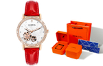 KANGOL Automatic Mechanical Movement Genuine Leather Strap Watch Women"s Watch White Dial