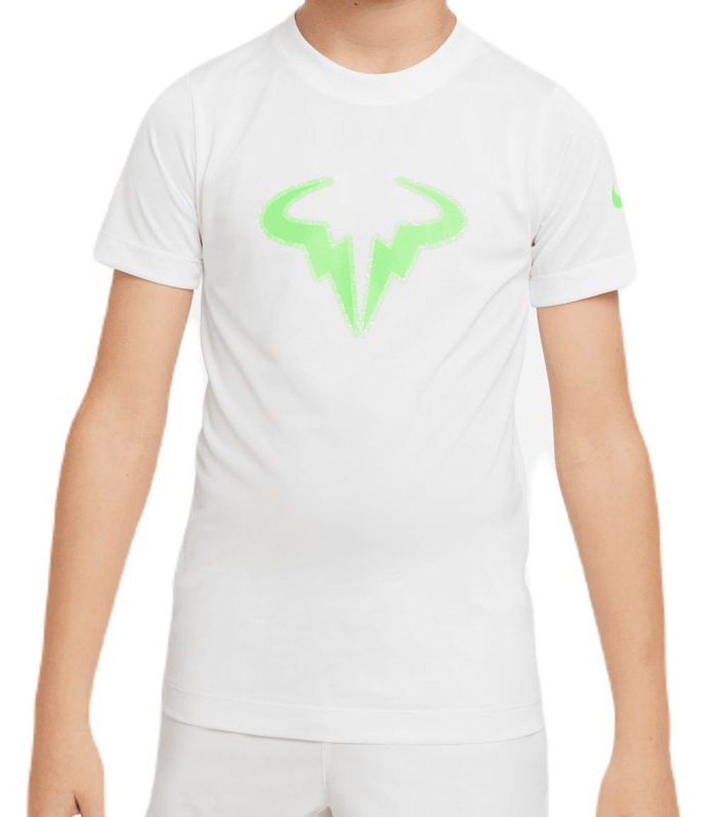 Футболка для мальчика теннисная Nike Rafa Training T-Shirt - белый