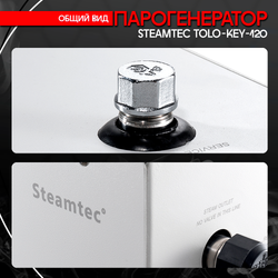 Steamtec TOLO KEY 120 - 12 кВт (стандартный модуль управления), парогенератор для хамама и турецкой бани