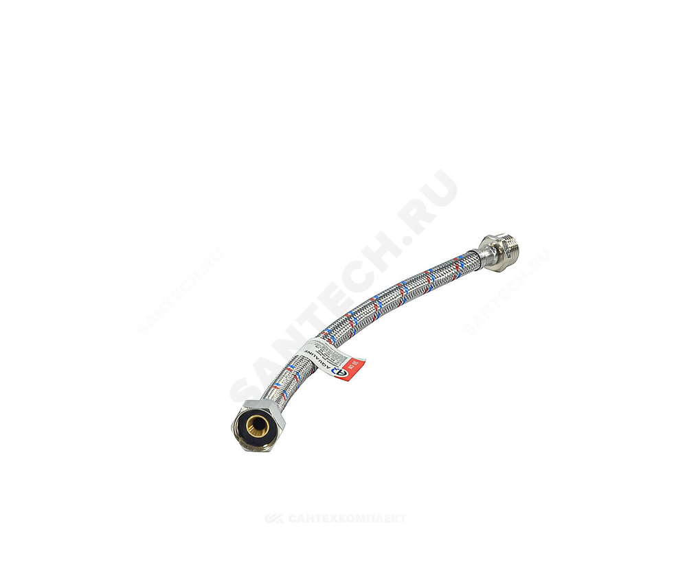 Подводка гибкая для воды нержавеющая оплетка 1/2" г-ш L=2.5м AQUALINE 01437
