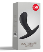 Черная анальная пробка Bootie S - 7,5 см. (Цвет: черный)