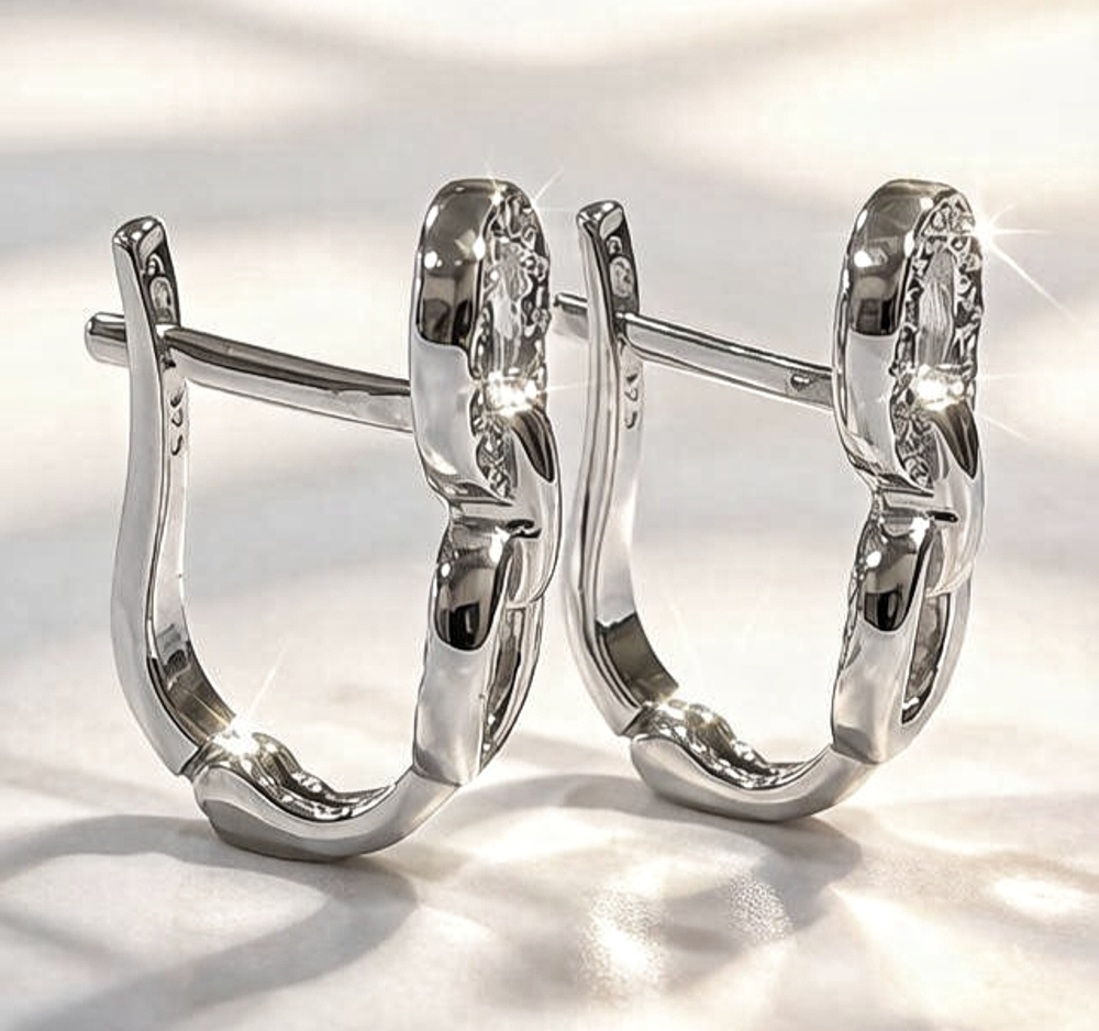 Ювелирные серьги из серебра 925 пробы