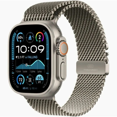 Умные часы Apple Watch Ultra 2 49 мм Natural Titanium Case with Natural Titanium Milanese Loop - L