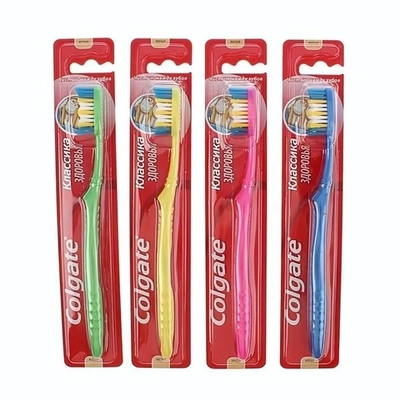 Зубная щетка мягкой жесткости COLGATE Классика здоровья