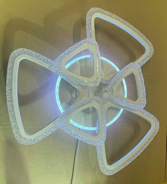 Светодиодная люстра 144W+8W RGB 3000К-6500К 18028/3+3B WHT белый Profit Light