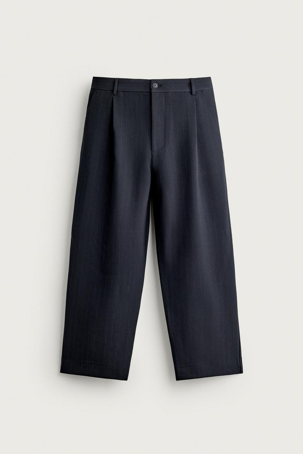 ZARA БРЮКИ RELAXED FIT СО СКЛАДКАМИ, ПОЛОСКИ