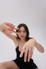Кольцо Кристал Раунд с аметистом / Crystal Round