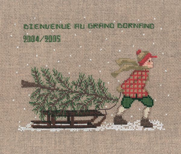 Набор для вышивания нитками Le Bonheur des Dames, Traineau (Сани), 12х19 см
