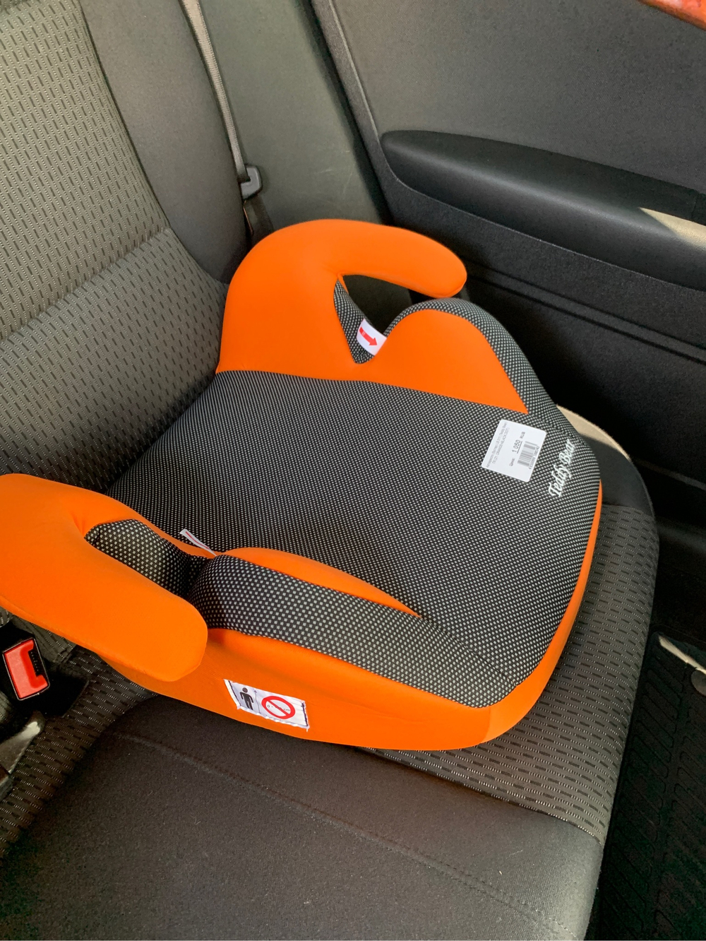 Автокресло (бустер) LB 311 (Teddy Bear) ПК (21. ORANGE+BLACK DOT)