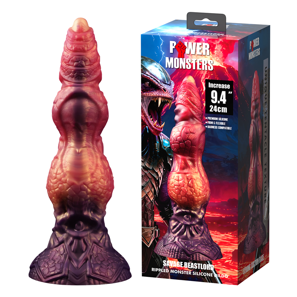 Power Monsters Savage Beastlord - Фаллоимитатор на присоске, 24 см