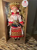 Кукла в мордовском костюме 20см