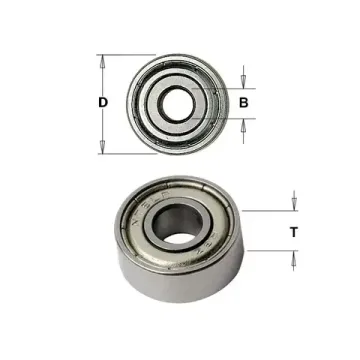 Подшипник D=1/2"(12.7 мм), d=3/16"(4.76 мм), T=5 мм WOODWORK 791.003.10